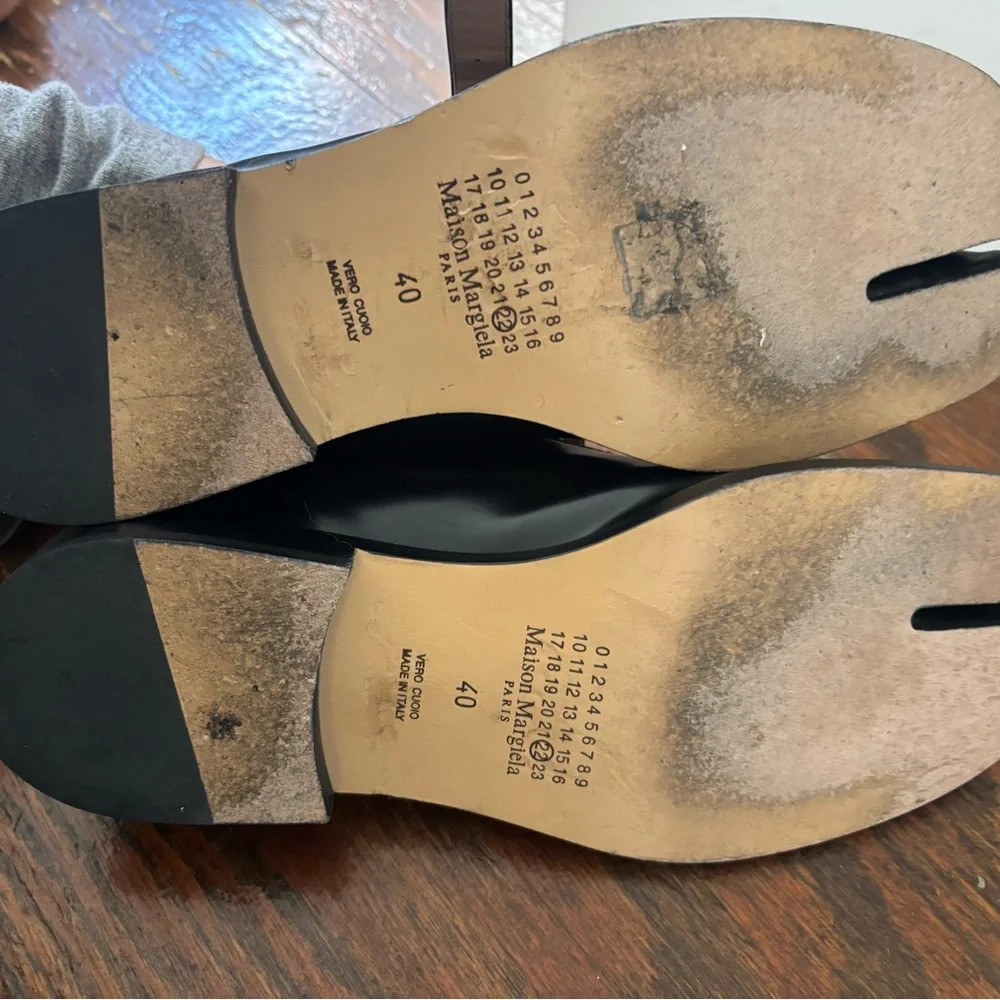 Maison Martin Margiela Black Mary Jane Tabi Shoes - Picture 5 of 6